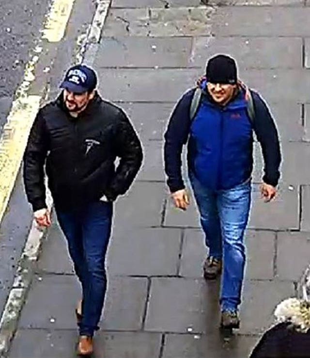 CCTV image of Russian nationals Ruslan Boshirov and Alexander Petrov