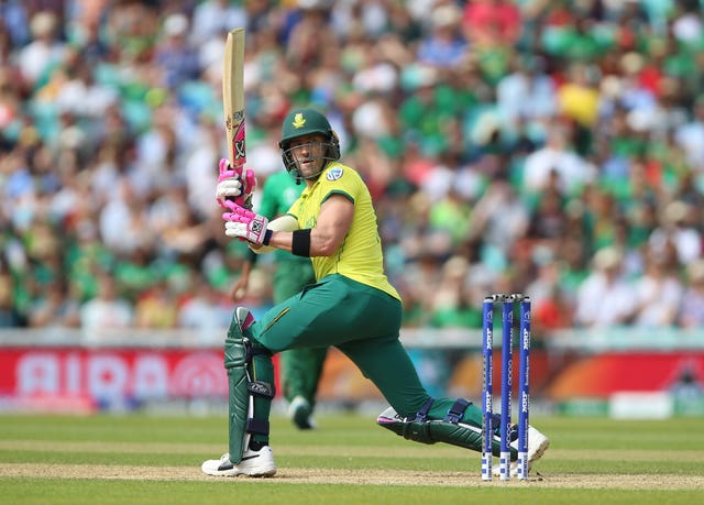 Faf Du Plessis took the attack to Bangladesh's bowlers (Nigel French/PA)