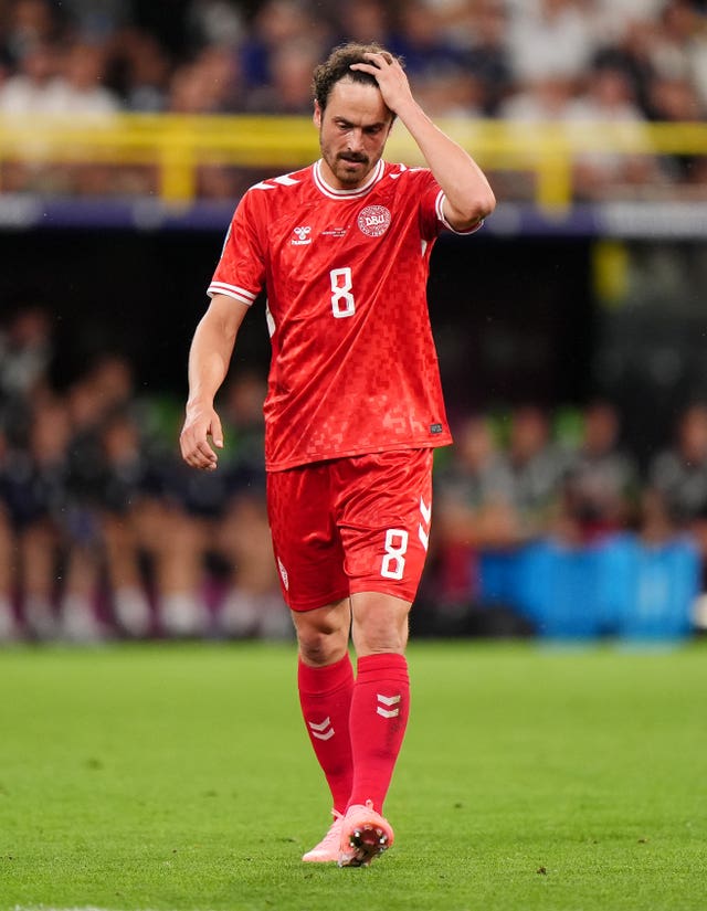 Thomas Delaney was dismissed in the first half for Copenhagen