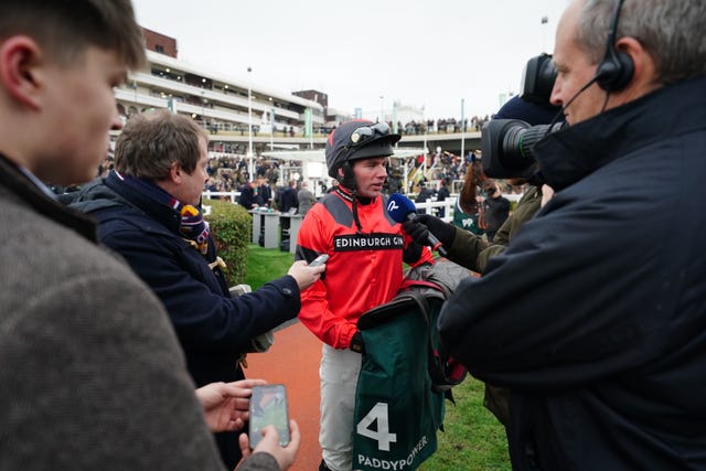 Derek Fox talks to the media 