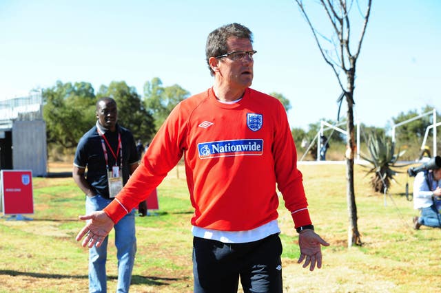 Capello got involved in a row with media at England's remote Rustenburg training base in 2010