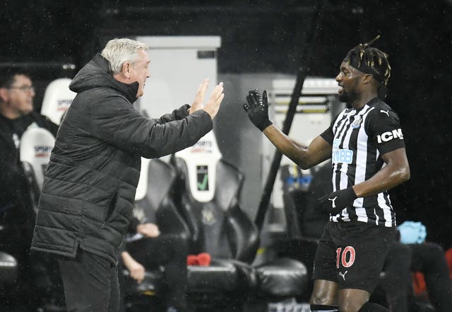 Bruce was delighted with Allan Saint-Maximin's performance