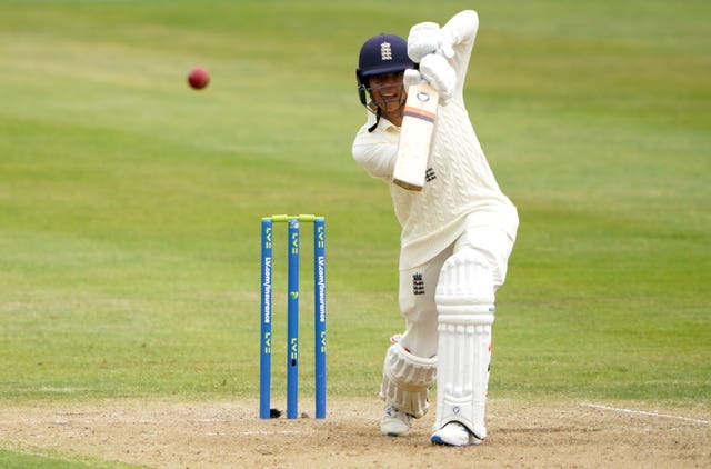 England's Sophia Dunkley scored an impressive 74 not out on Test match debut 