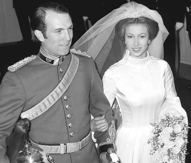 Royalty – Princess Anne and Captain Mark Phillips Wedding – London