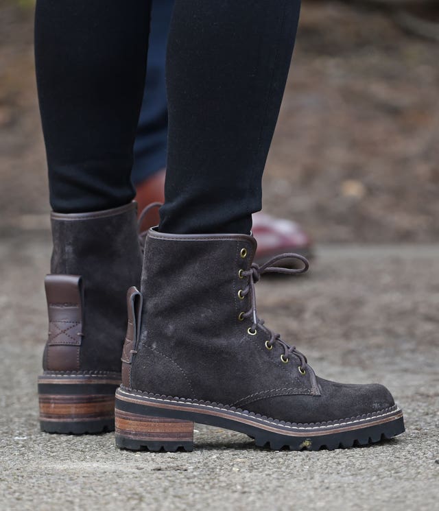 The Duchess of Cambridge wore boots for her visit