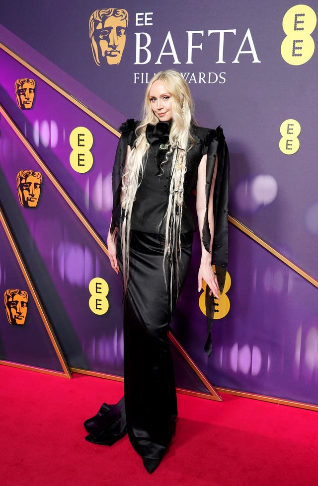 Gwendoline Christie attending the 78th British Academy Film Awards at the Royal Festival Hall, Southbank Centre, London