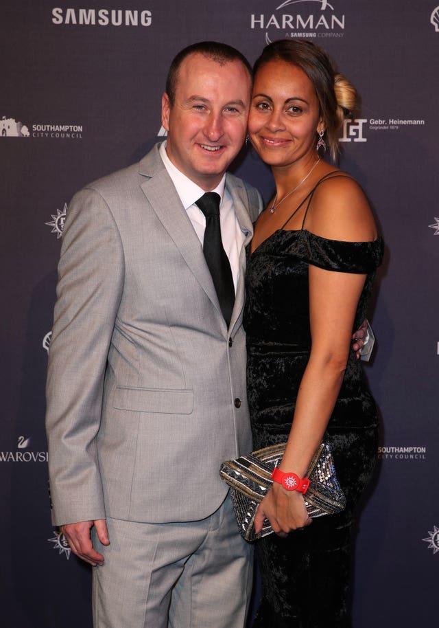 Andrew Whyment and wife Nicola