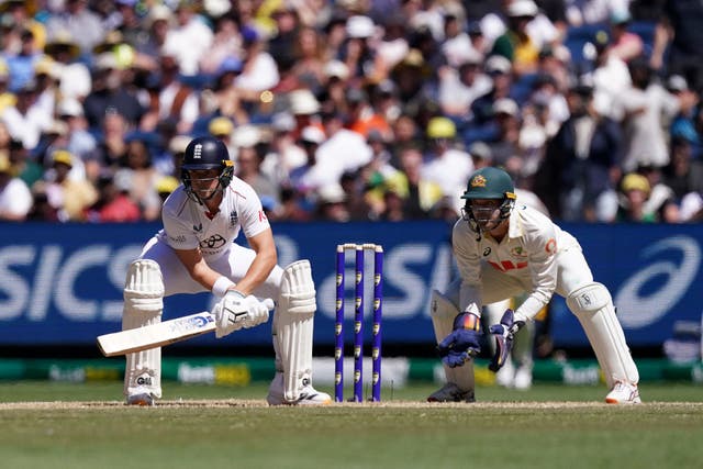 Jacob Bethell batting for England
