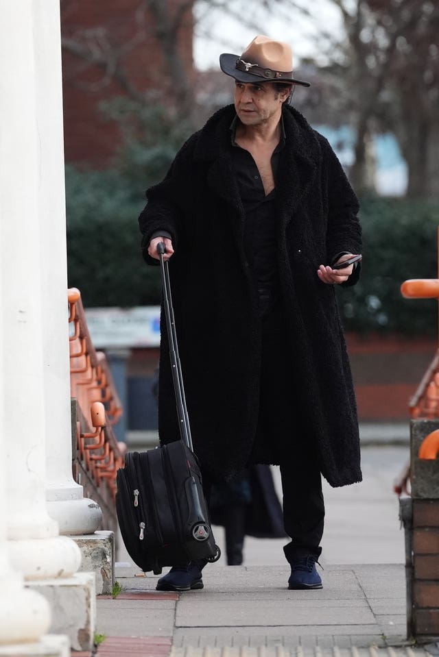 Chico arriving at Willesden Magistrates' Court in December