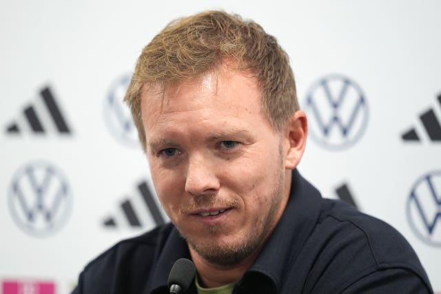 Germany head coach Julian Nagelsmann during a press conference