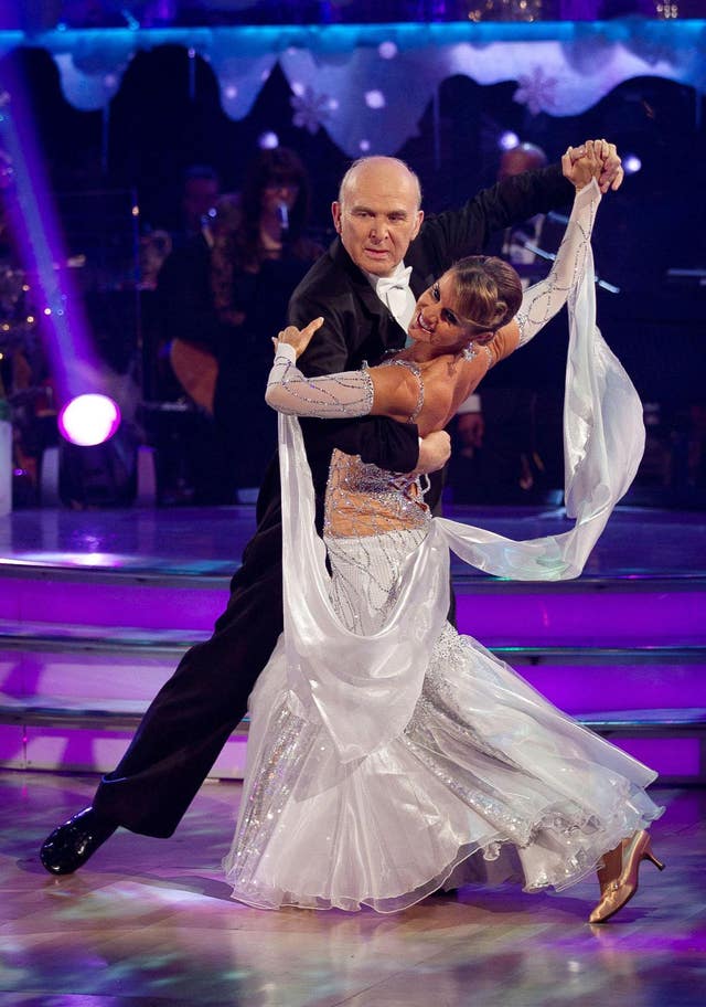 Liberal Democrat leader Sir Vince Cable danced with Erin Boag on a Christmas special edition of the hit BBC show in 2010 (Guy Levy/BBC/PA)