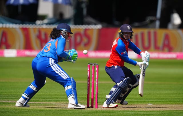 Danni Wyatt-Hodge batting for England
