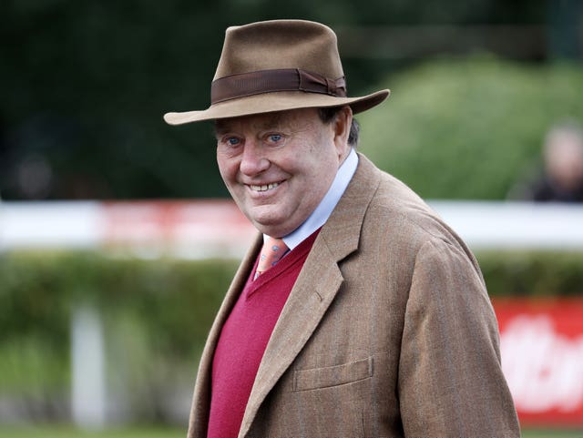 Trainer Nicky Henderson enjoyed a great victory at Compiegne 