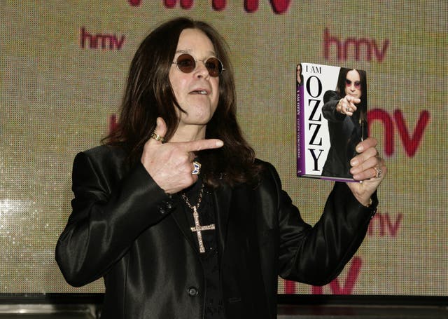 Ozzy Osbourne during a signing session for his book I Am Ozzy at an HMV store on Oxford Street, central London in 2009 