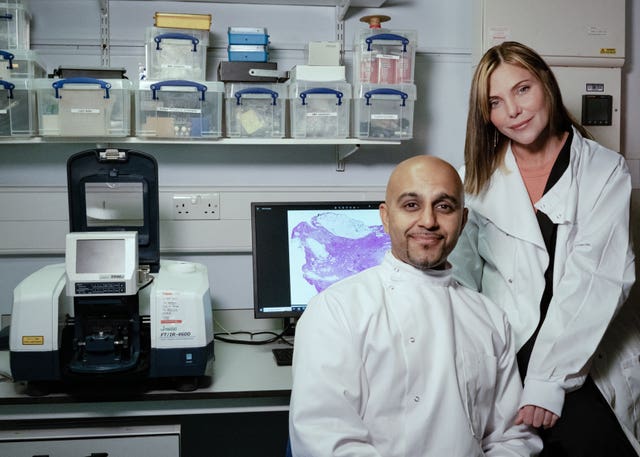 Samantha Womack with Dr Hemmel Amrania