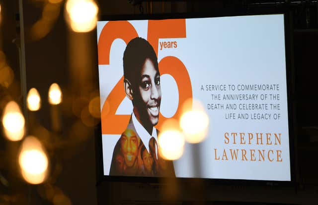 Stephen Lawrence was murdered in 1993 (Victoria Jones/PA)