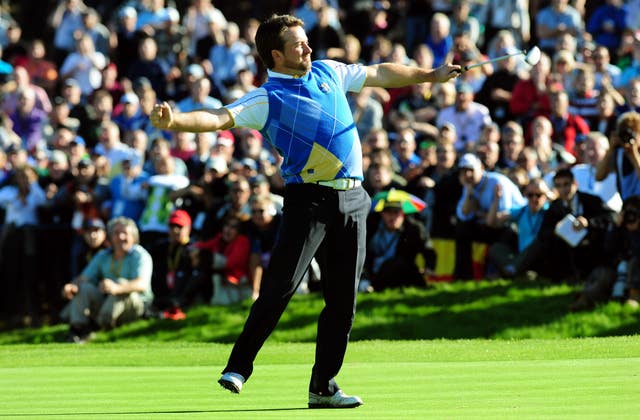 Graeme McDowell won the 2010 Ryder Cup for Europe with a 3&1 victory over Hunter Mahan in the final singles match in Wales
