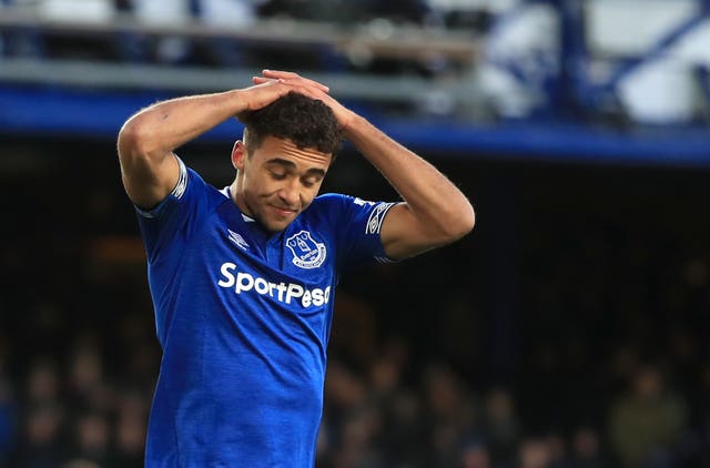 Everton striker Dominic Calvert-Lewin has not scored in six previous appearances against Liverpool (Peter Byrne/PA)
