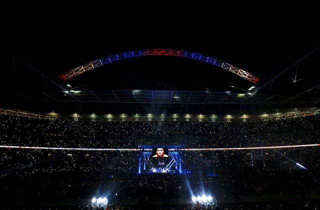 Anthony Joshua would like another fight at Wembley