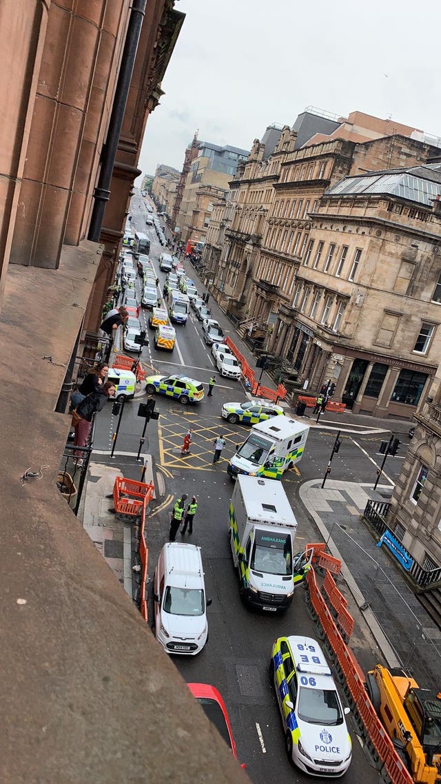 Emergency services in West George Street