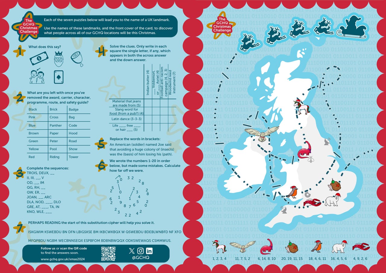 Families invited to test puzzlesolving skills with GCHQ Christmas
