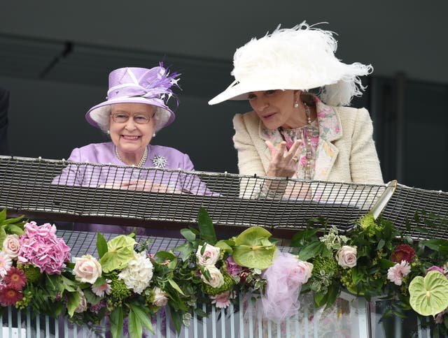 Queen Elizabeth II with Princess Michael of Kent 