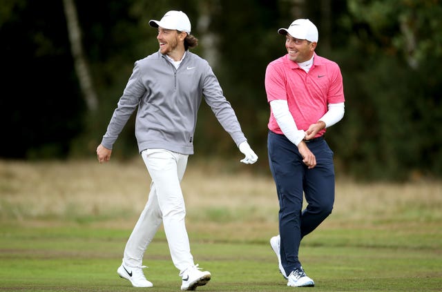 Tommy Fleetwood, left, and Francesco Molinari are still in Europe (Steven Paston/PA)