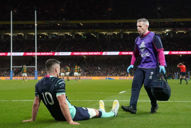 Captain Johnny Sexton is among Ireland's injury absentees