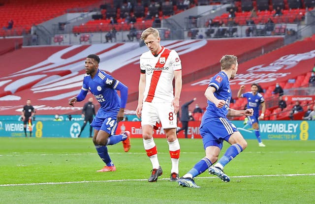 James Ward-Prowse, centre, was on the losing team on Sunday