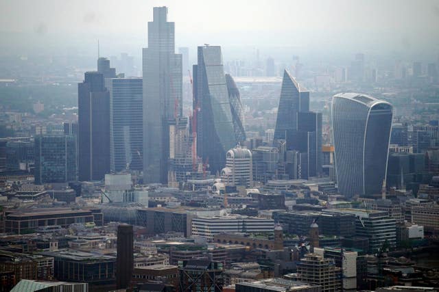 The City of London skyline