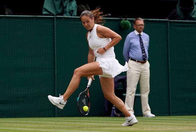 Daria Kasatkina shows off her skills during her memorable Wimbledon run