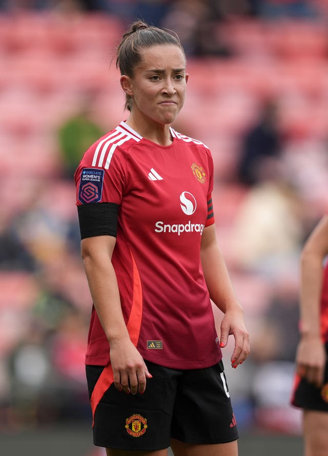 Manchester United’s Maya Le Tissier during the Barclays Women’s Super League match at Leigh Sports Village.