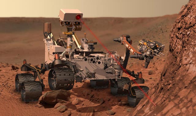 Illustration of the Curiosity rover