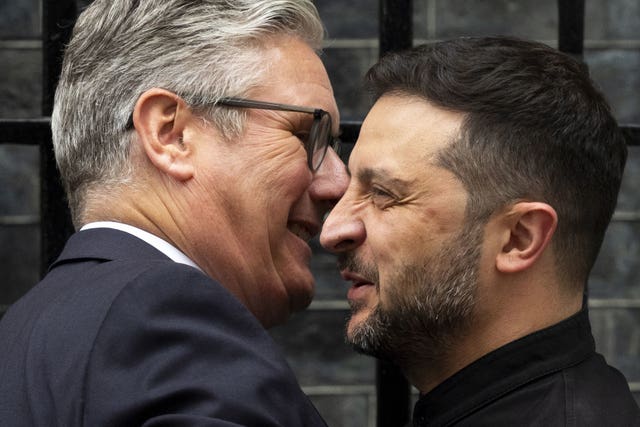 Keir Starmer and Volodymyr Zelensky