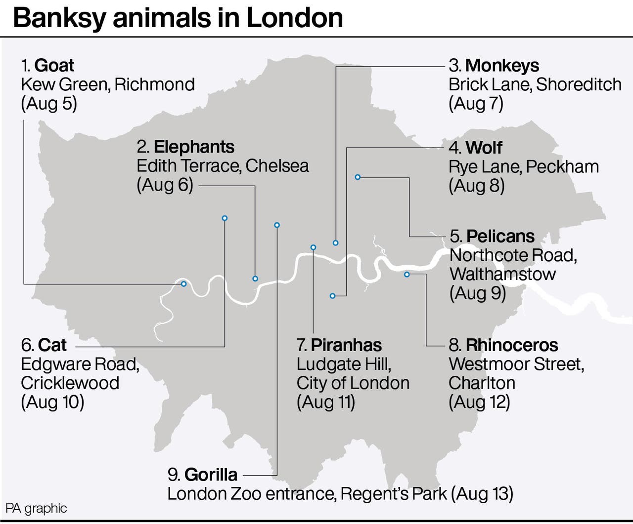Banksy unveils ninth artwork at london zoo the westmorland gazette