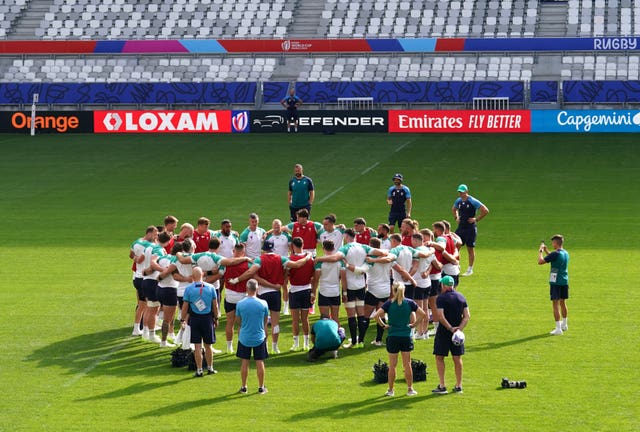 Ireland's players are braced for searing heat at Stade de Bordeaux
