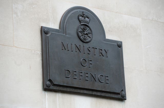 Signage for the Ministry of Defence 
