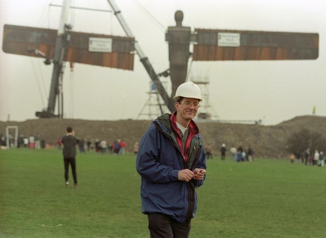 Sir Antony Gormley in 1998 as the Angel of the North was being erected 