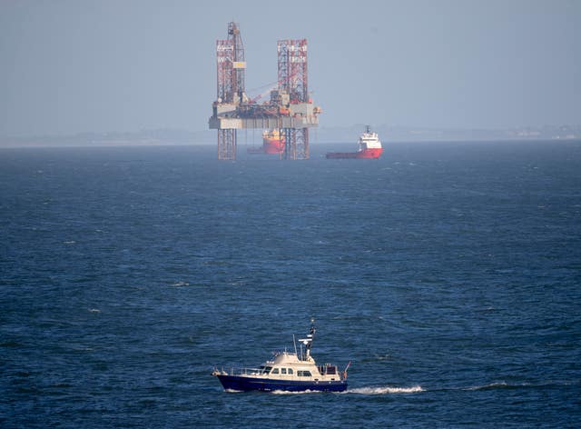 Poole Bay drilling rig