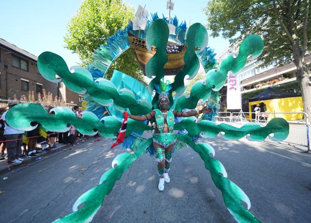 Notting Hill Carnival dancer in 2025
