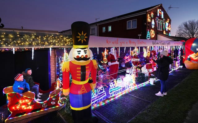 Christmas lights in South Tyneside
