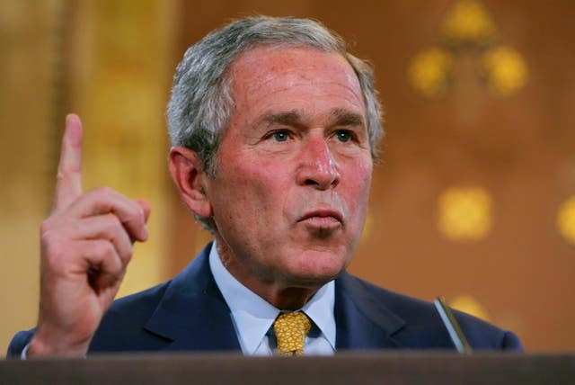 US President George Bush visits UK