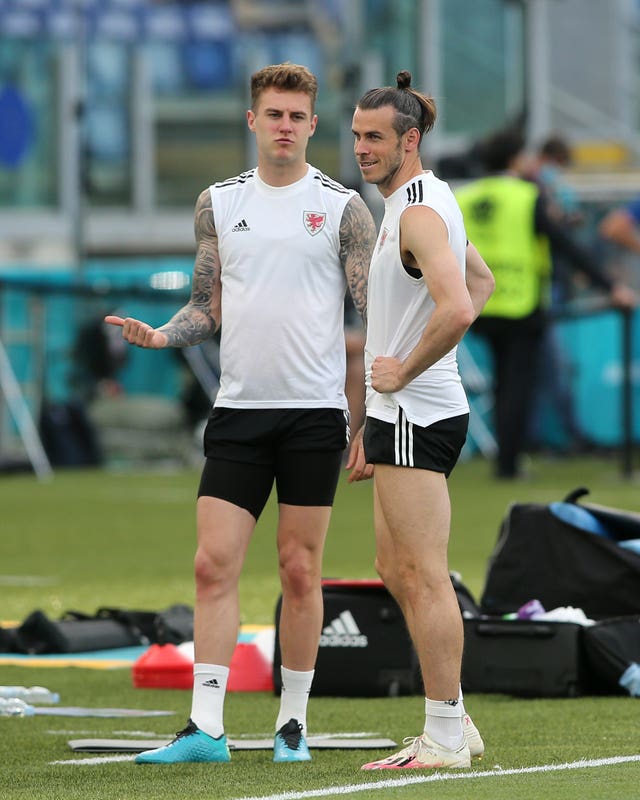 Cardiff, UK. 02nd June, 2022. Joe Rodon of Wales speaks to the