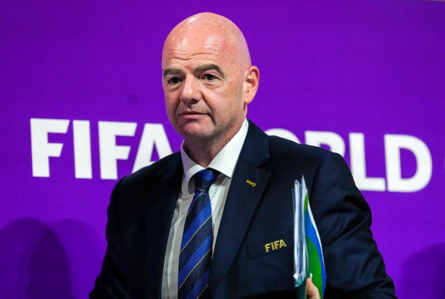Gianni Infantino at a FIFA event