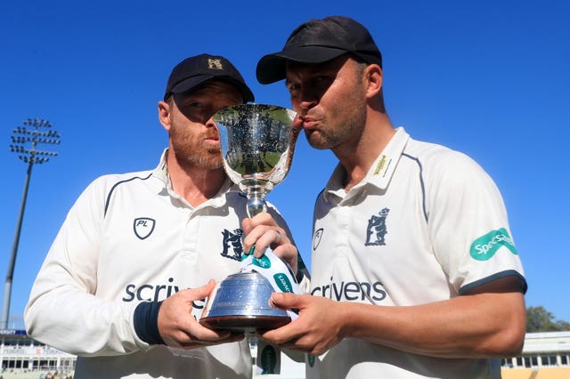 Ian Bell, left, has won six domestic trophies with Warwickshire (Simon Cooper/PA)