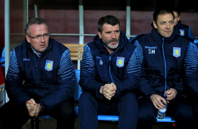 Roy Keane during as time as Aston Villa assistant boss