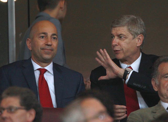 Arsenal chief executive Ivan Gazidis (left) has driven the search for Arsene Wenger's successor. (Nick Potts/PA Images)