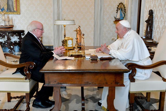 President Higgins visits Vatican
