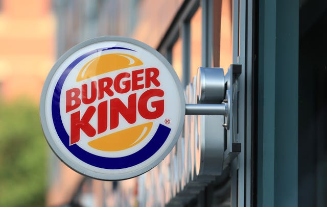A Burger King store sign