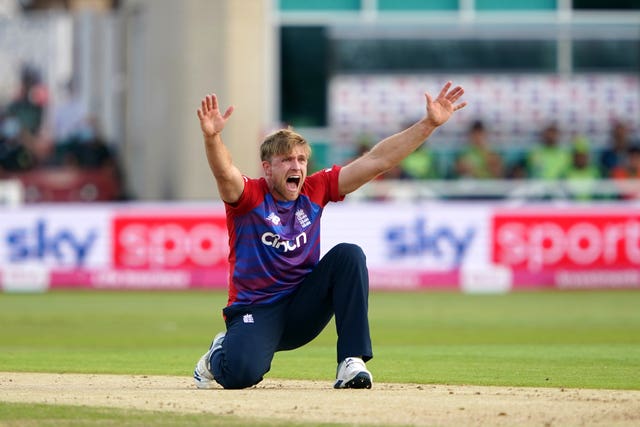 David Willey is in contention to play for England against the West Indies on Saturday (Zac Goodwin/PA)
